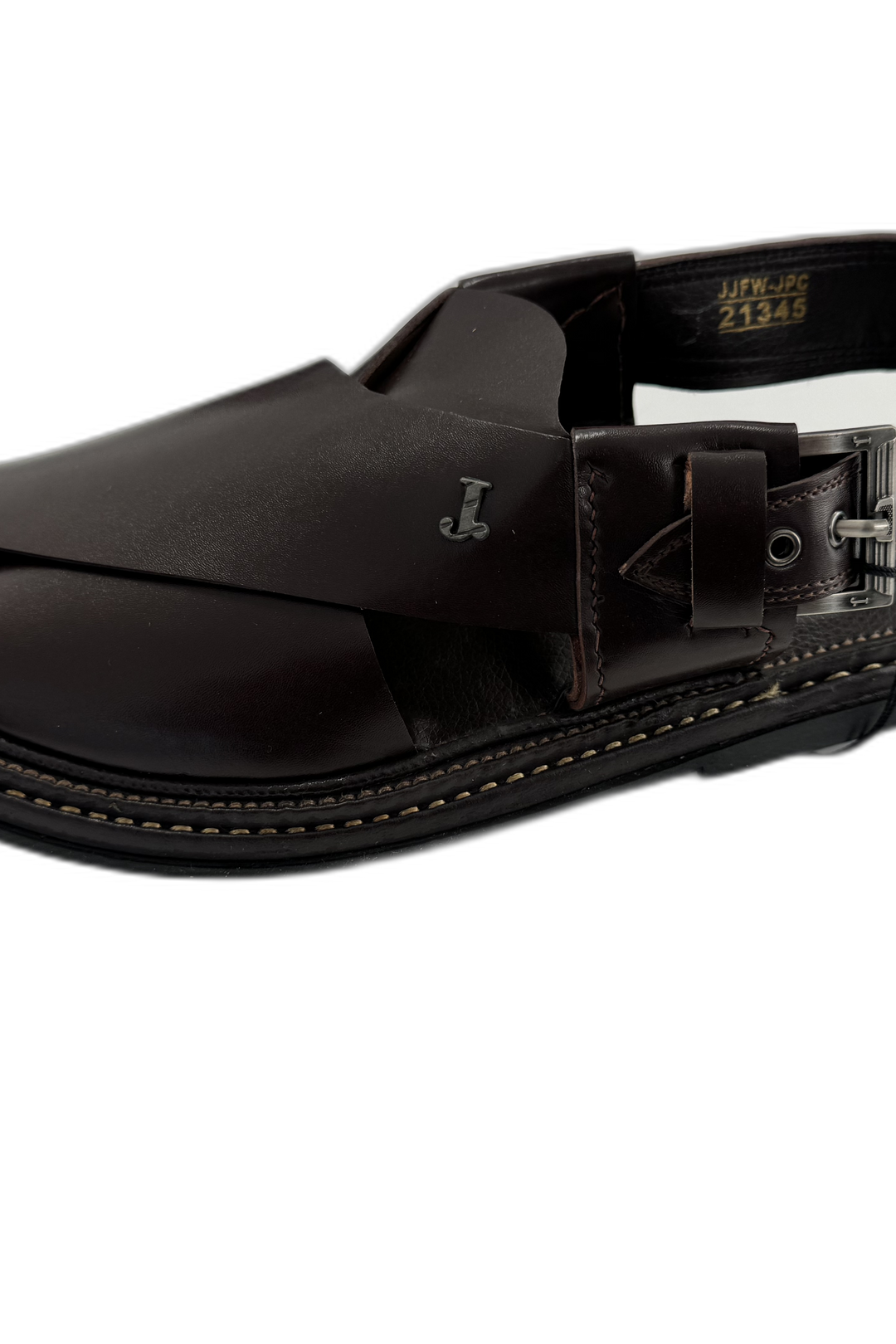 Maroon Peshawari Chappal - J. Junaid Jamshed