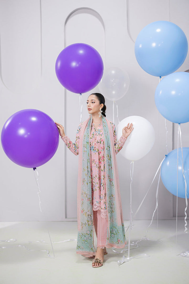 Zelda - Qalamkar Q-Print Embroidered Stitched