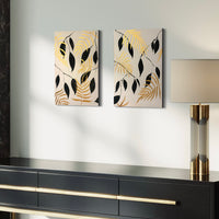 Falling Gold - Set Of 2 Canvases