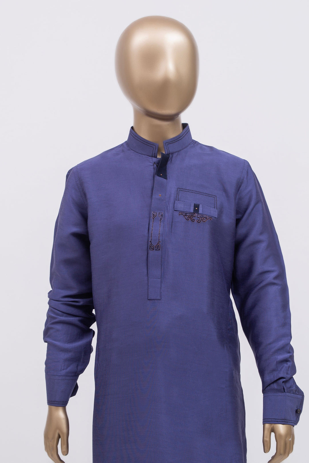 Plain Midnight Blue Shalwar Kameez - Raf Raf
