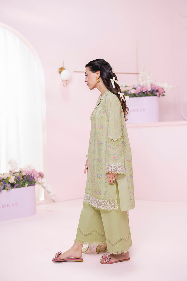 Xena - Qalamkar Q-Print Embroidered Stitched