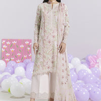 Mira - Qalamkar Q-Print Embroidered Stitched