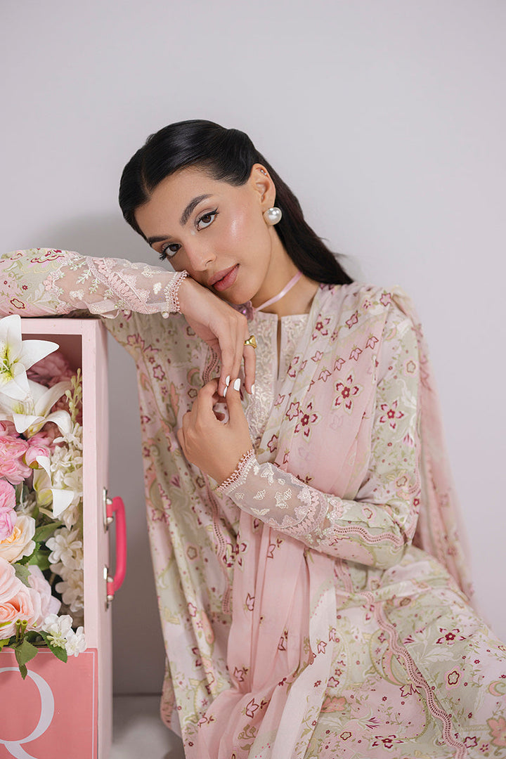 Mira - Qalamkar Q-Print Embroidered Stitched