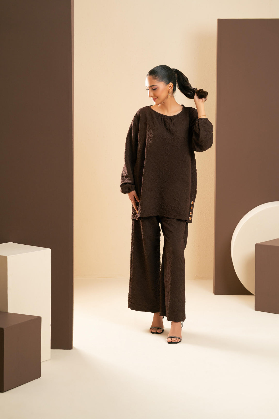 Mahogany Textura Co-Ord