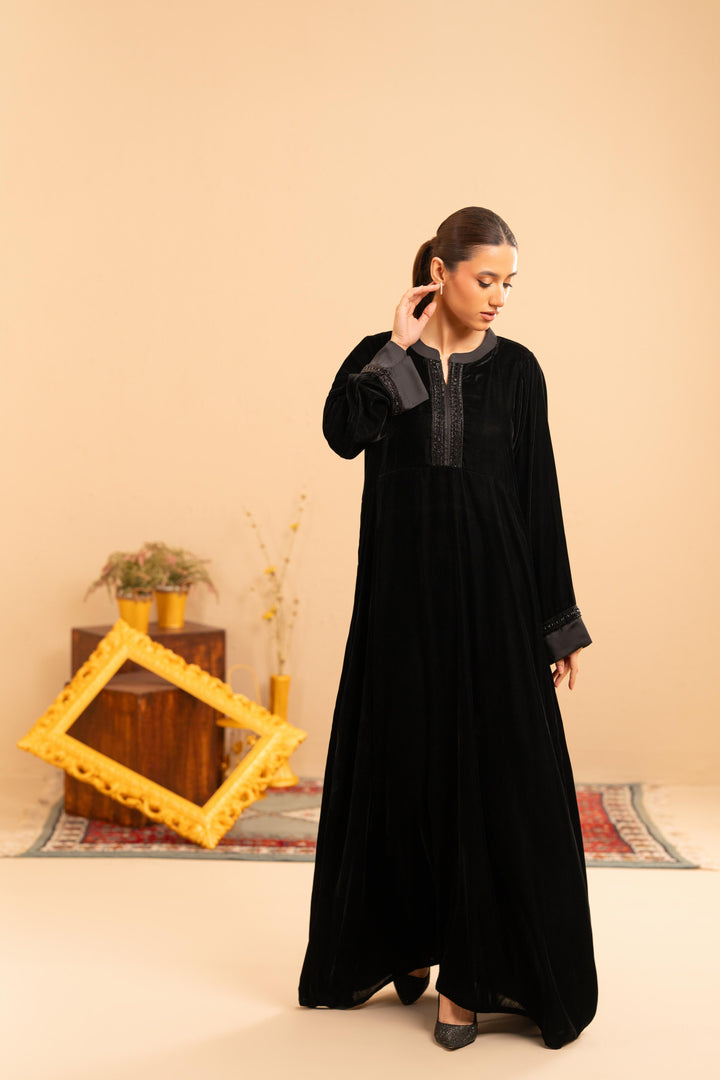 Velour Veil Dress