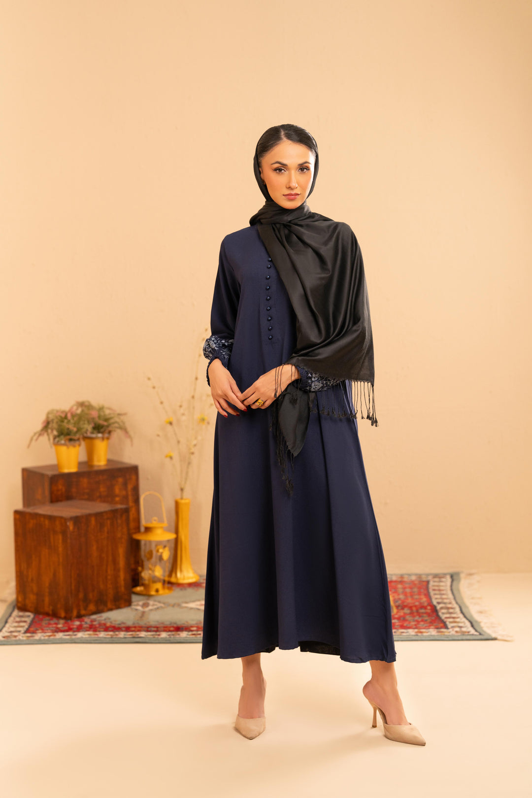 Vela Navy Dress