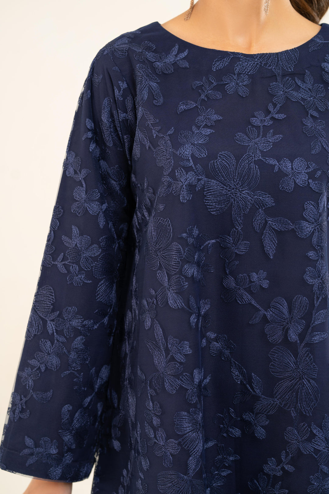 Amara Navy Midi Dress