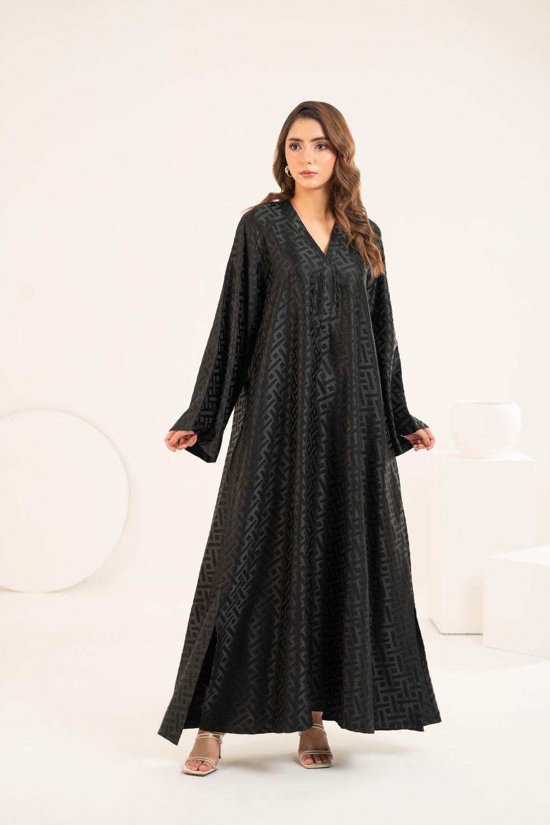 Luxe Black Kaftan