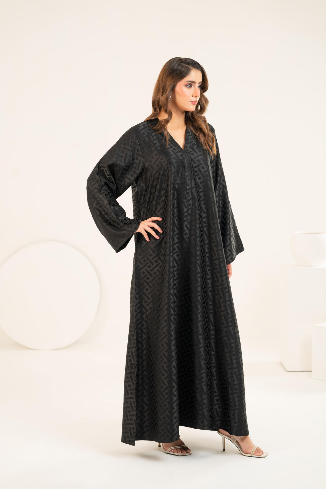 Luxe Black Kaftan