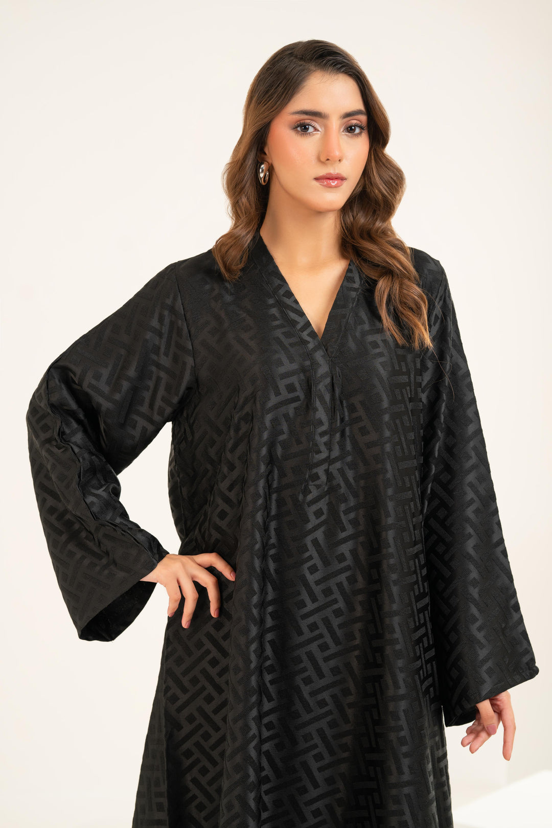 Luxe Black Kaftan