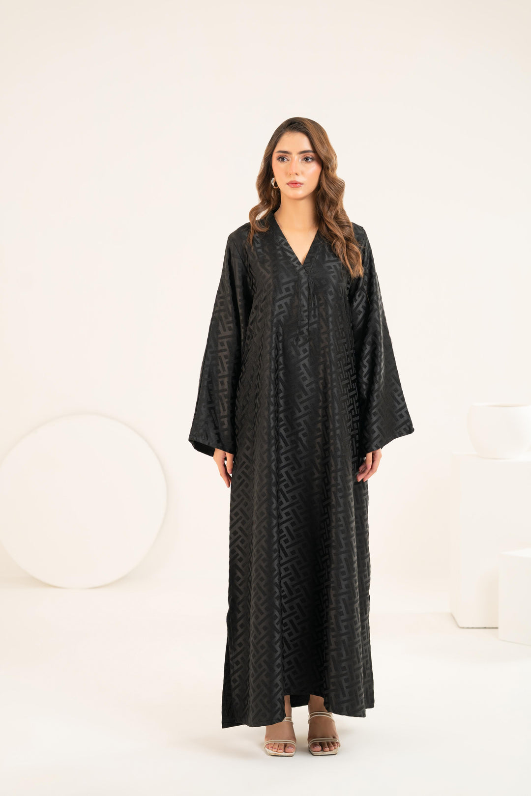 Luxe Black Kaftan