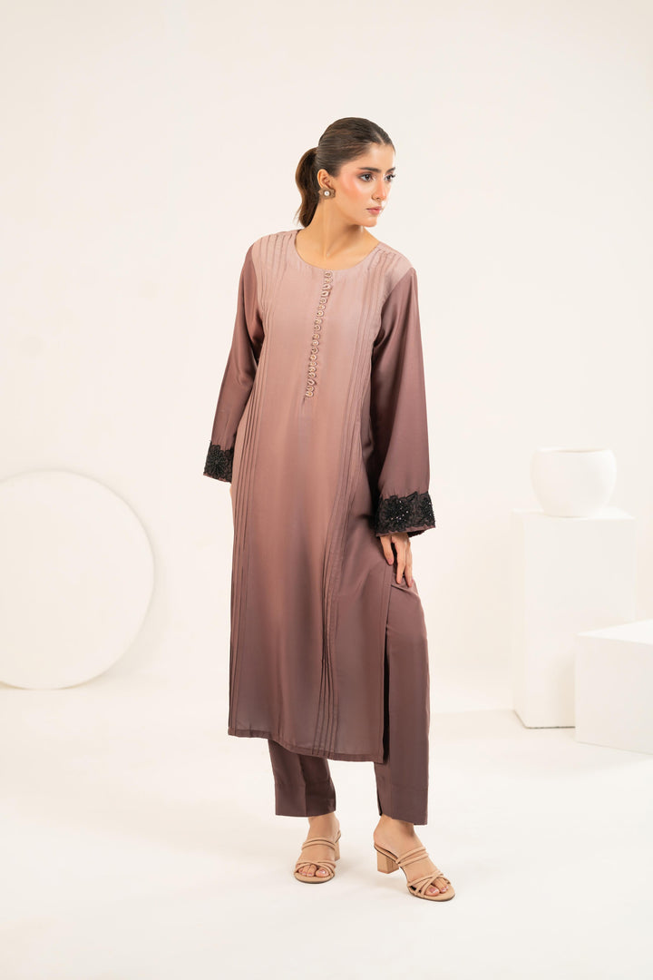 Dual-Tone Silk Co-ord