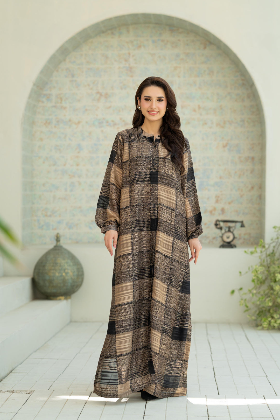 Arden Patchwork Maxi Dress
