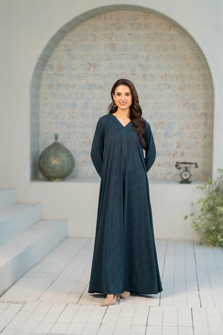 Flowy Textured Jersey Dress