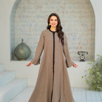 Contrast Geo Flow Dress