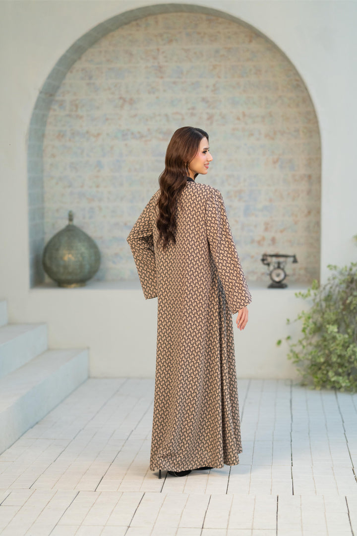 Contrast Geo Flow Dress