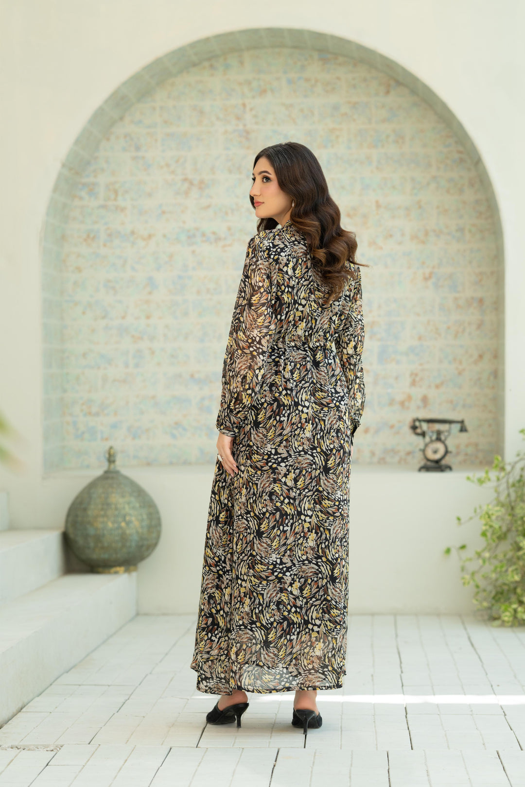 Amber Dusk Flow Dress