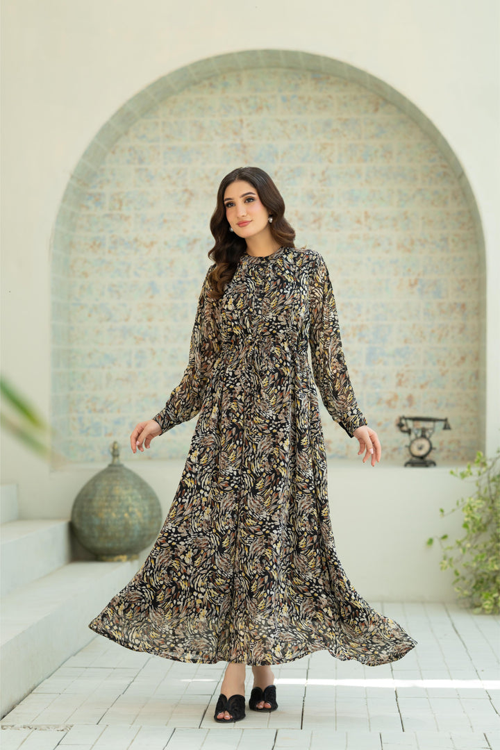 Amber Dusk Flow Dress