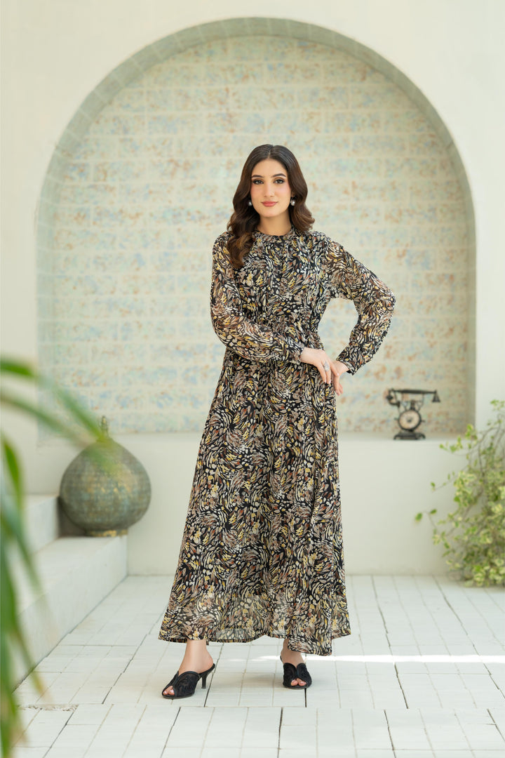 Amber Dusk Flow Dress