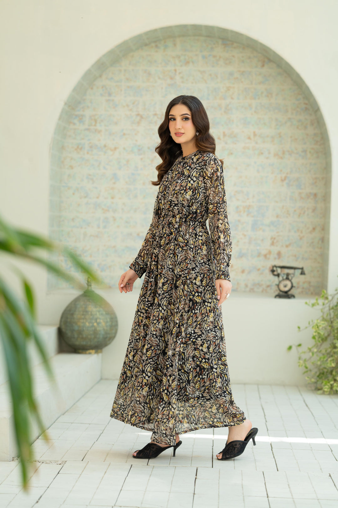 Amber Dusk Flow Dress
