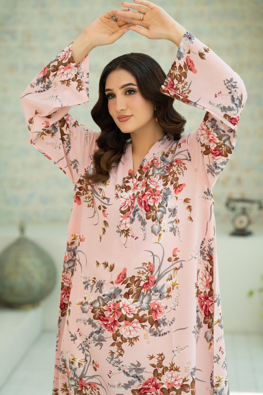 Blush Bloom Kaftan