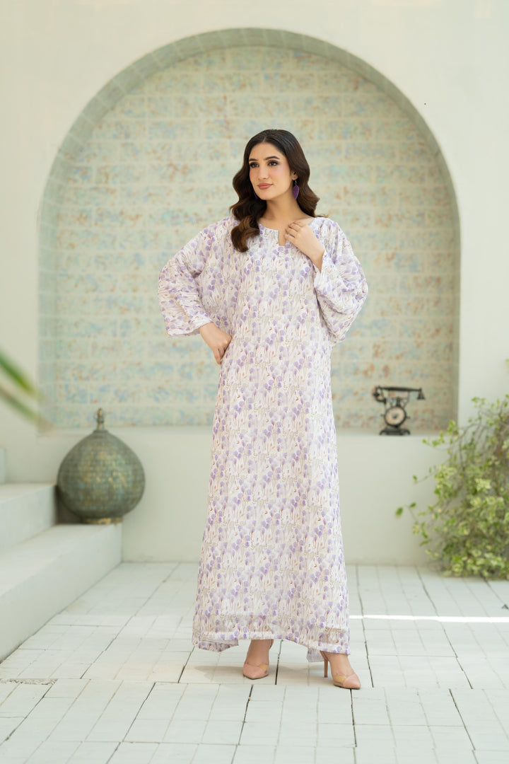 Lilac Bloom Kaftan