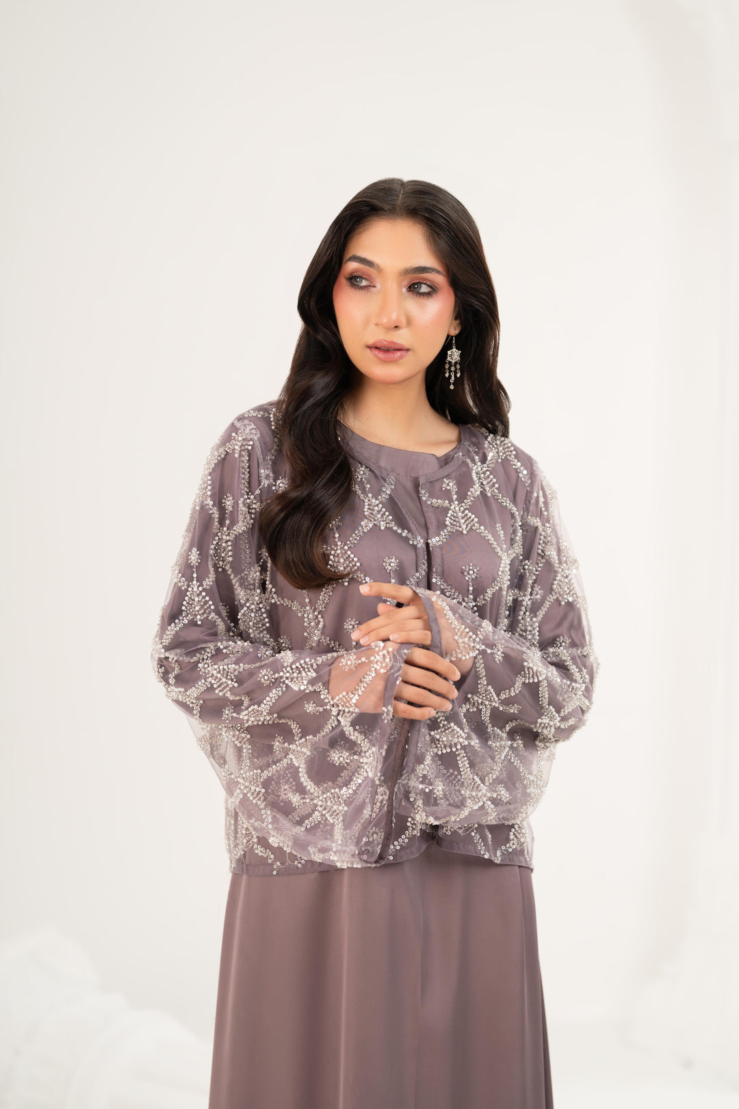 Lyra Mauve Maxi Dress
