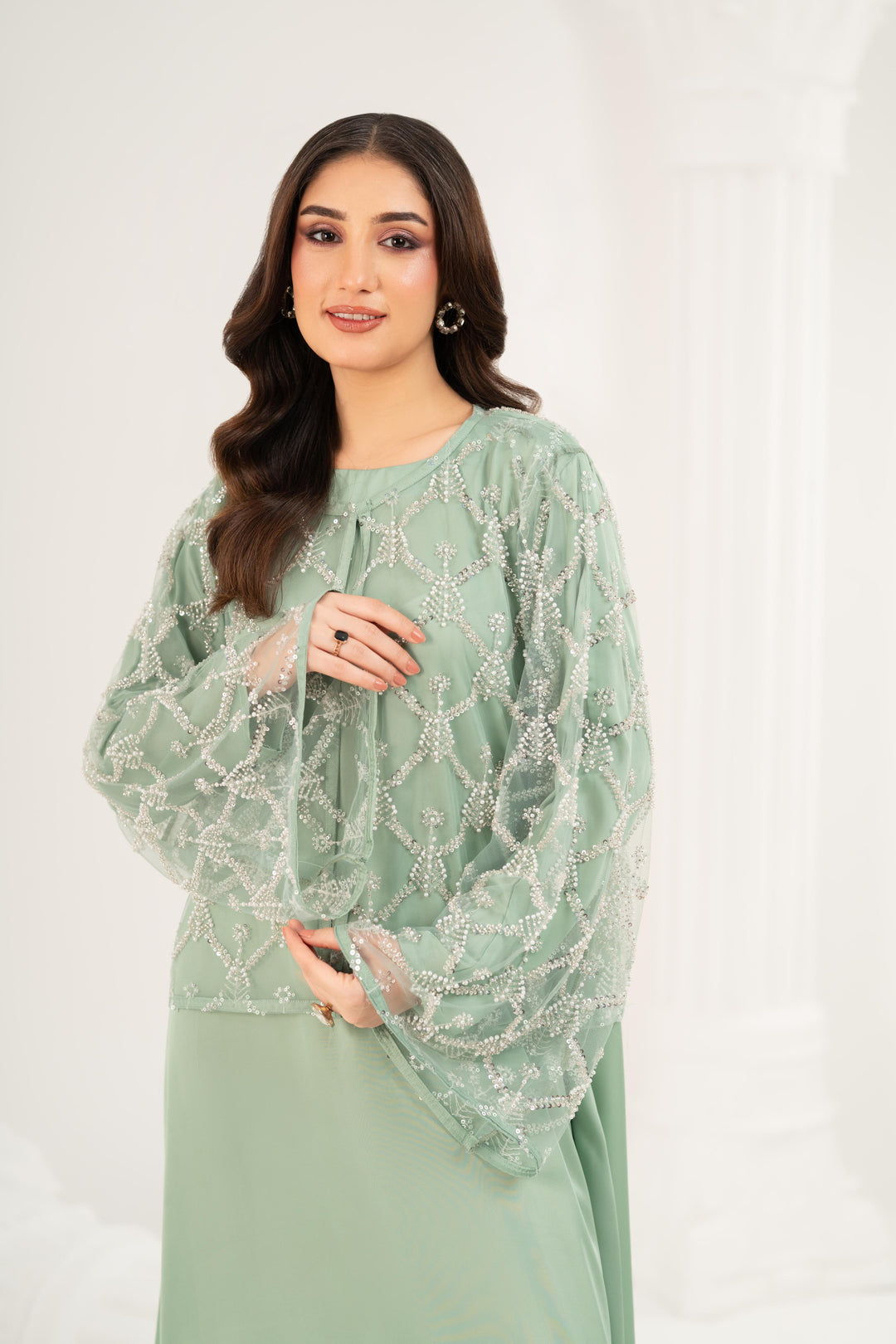 Lyra Sage Maxi Dress