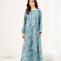 Botanical Embroidered Midi Dress
