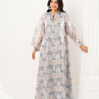 Painterly Floral Midi Dress