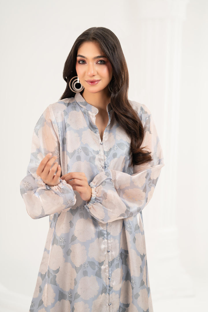 Painterly Floral Midi Dress
