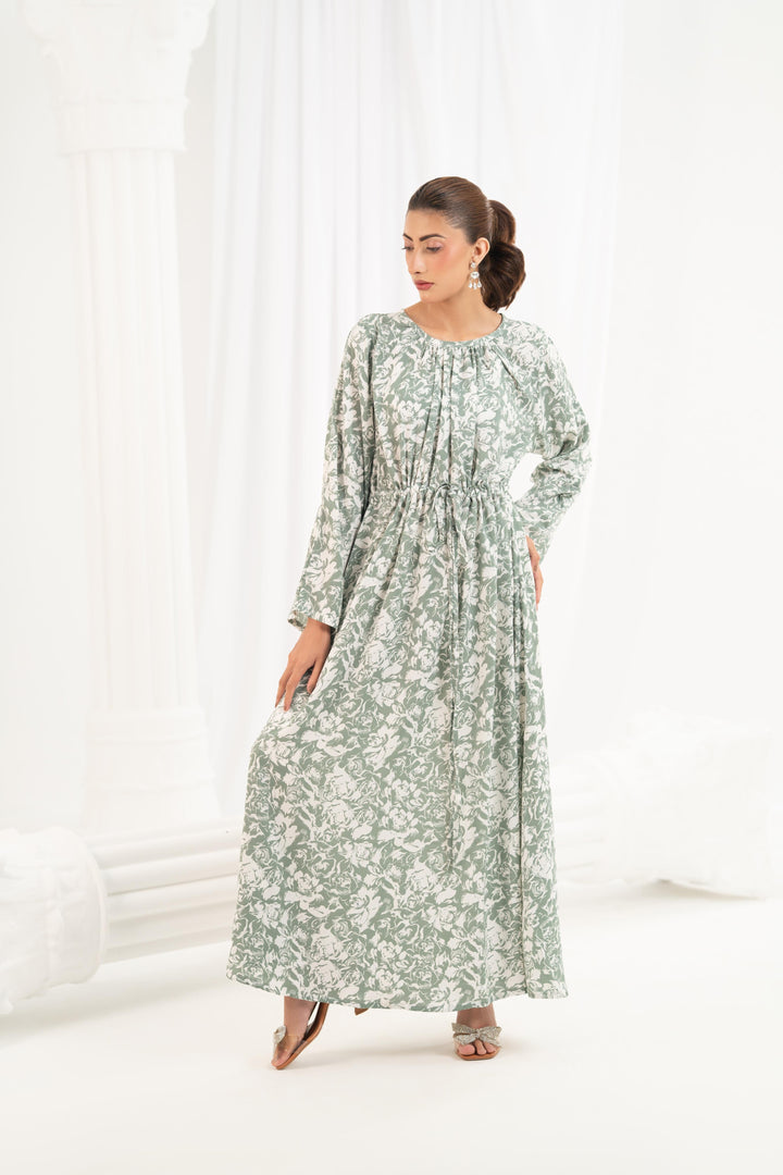 Sage Willow Printed Dress