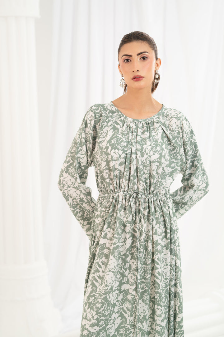 Sage Willow Printed Dress