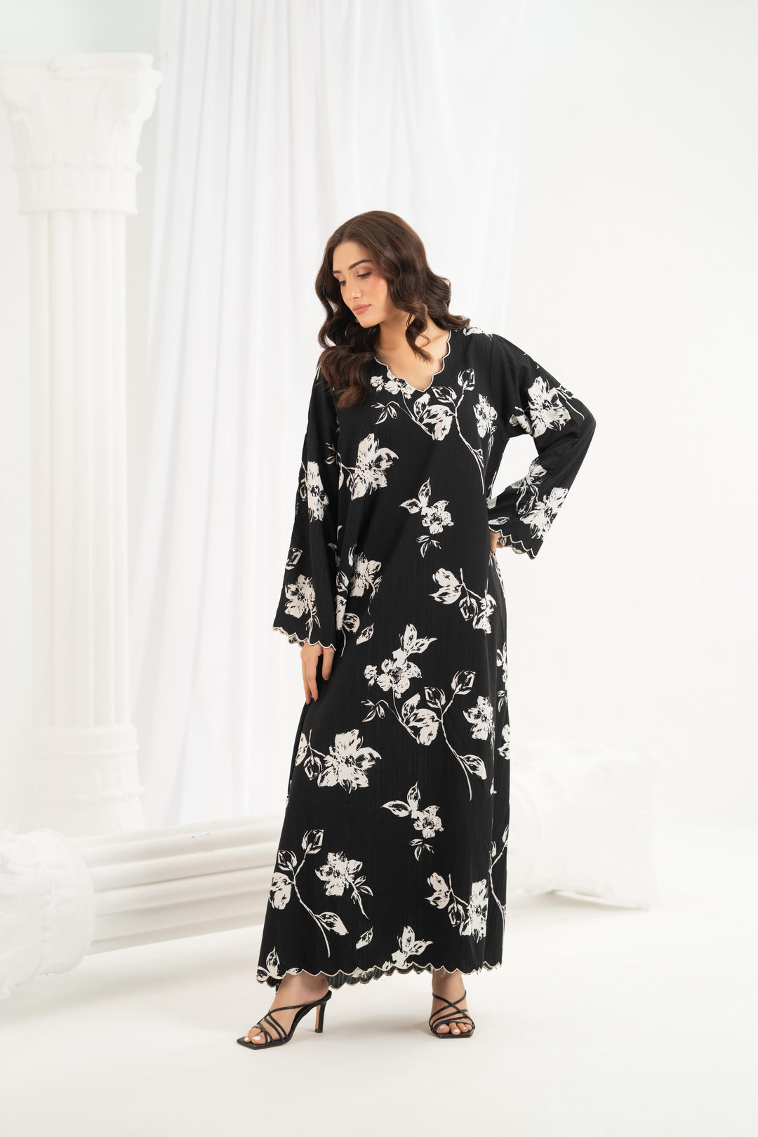 Midnight Floral Dress
