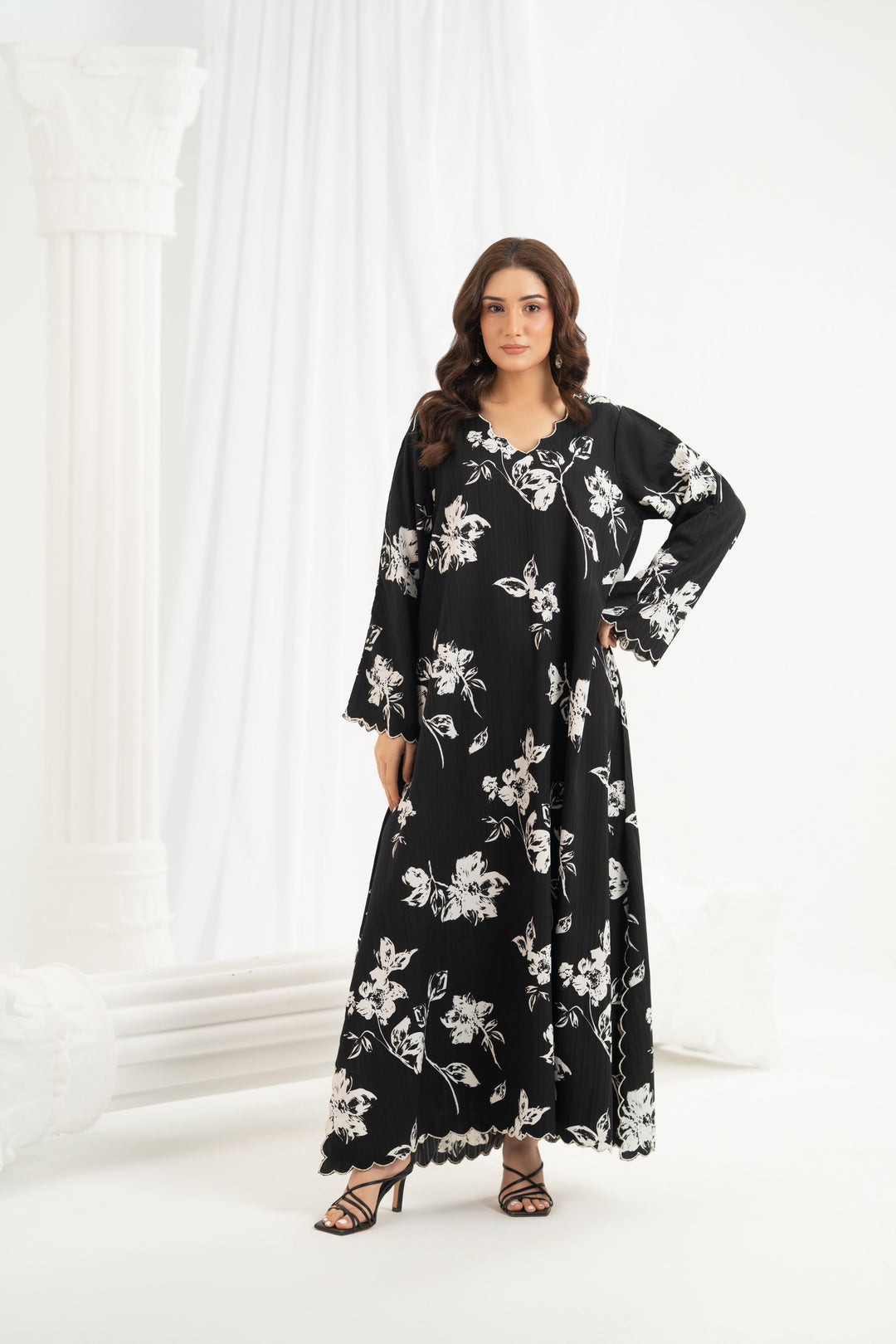 Midnight Floral Dress