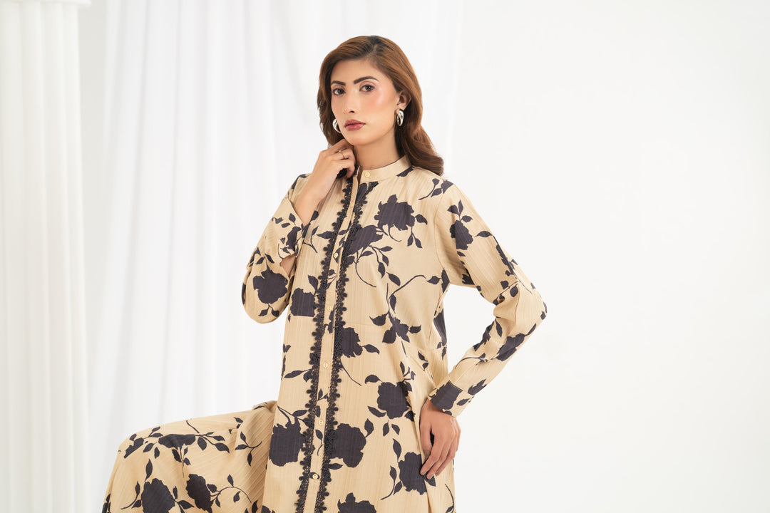 Classic Floral Button Dress