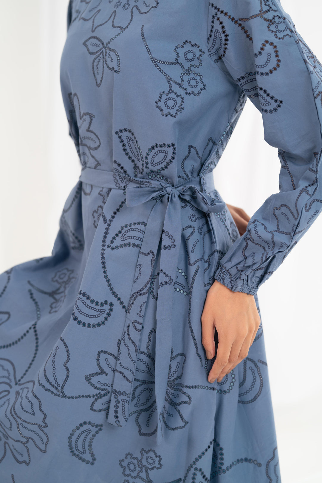 Serenity Blue Midi Dress