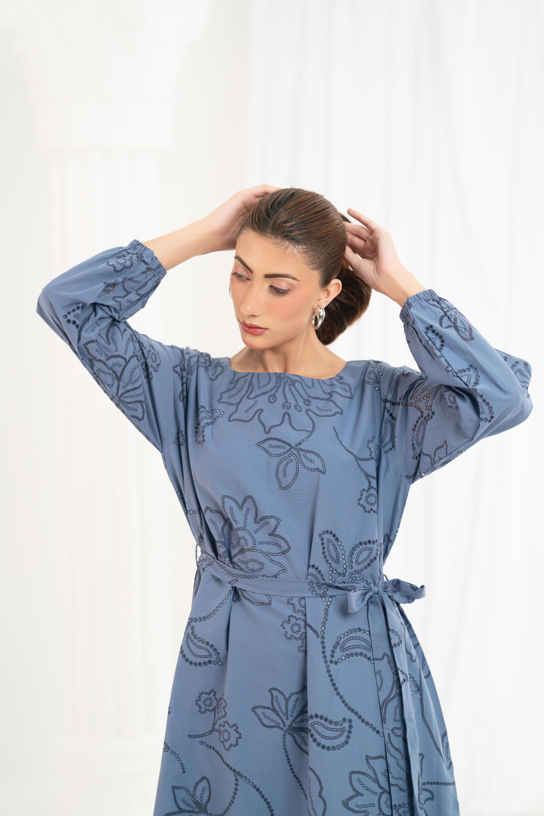 Serenity Blue Midi Dress