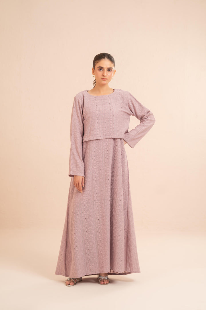 Liora Pointelle Layered Dress