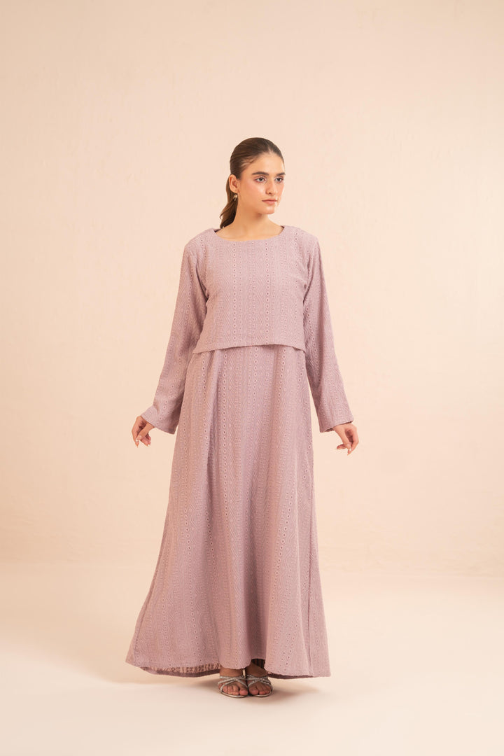 Liora Pointelle Layered Dress