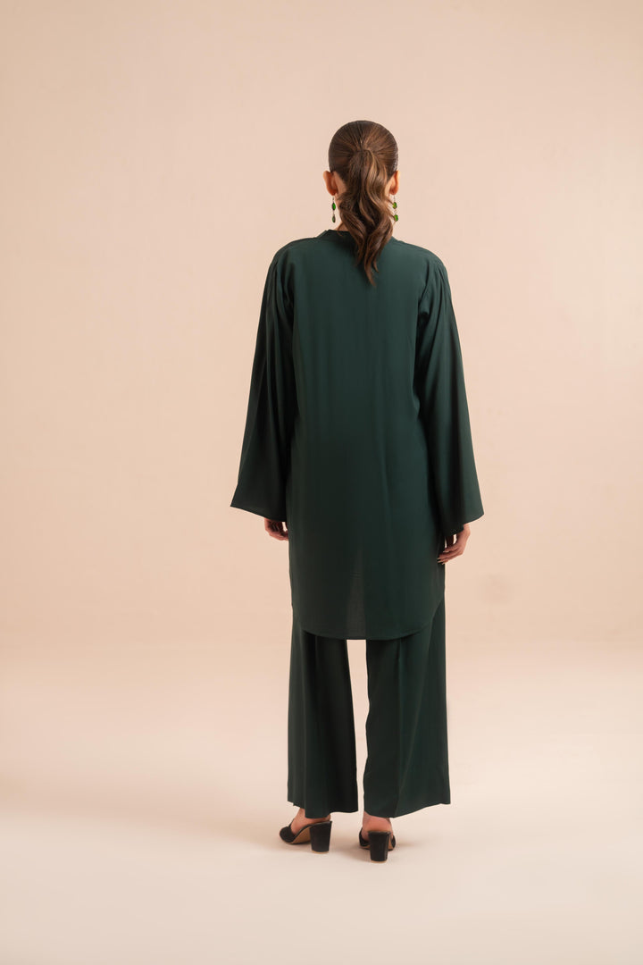 Essential Dark Green Viscose Co-Ord