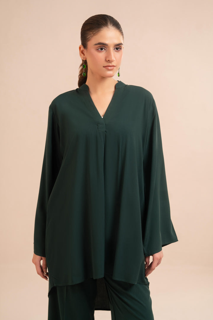 Essential Dark Green Viscose Co-Ord