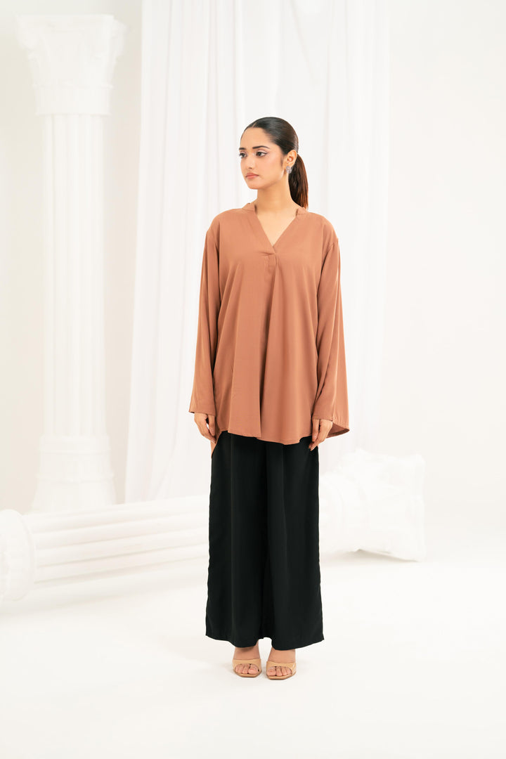 Essential Beige Viscose Top