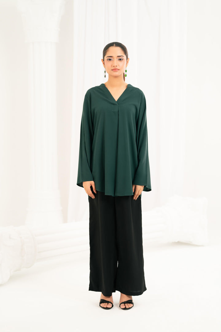 Essential Teal Viscose Top