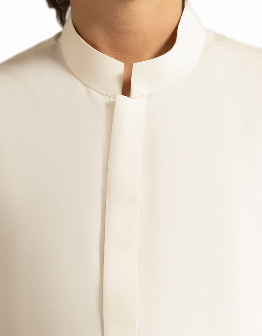 Blended Cream Jubba - J. Junaid Jamshed