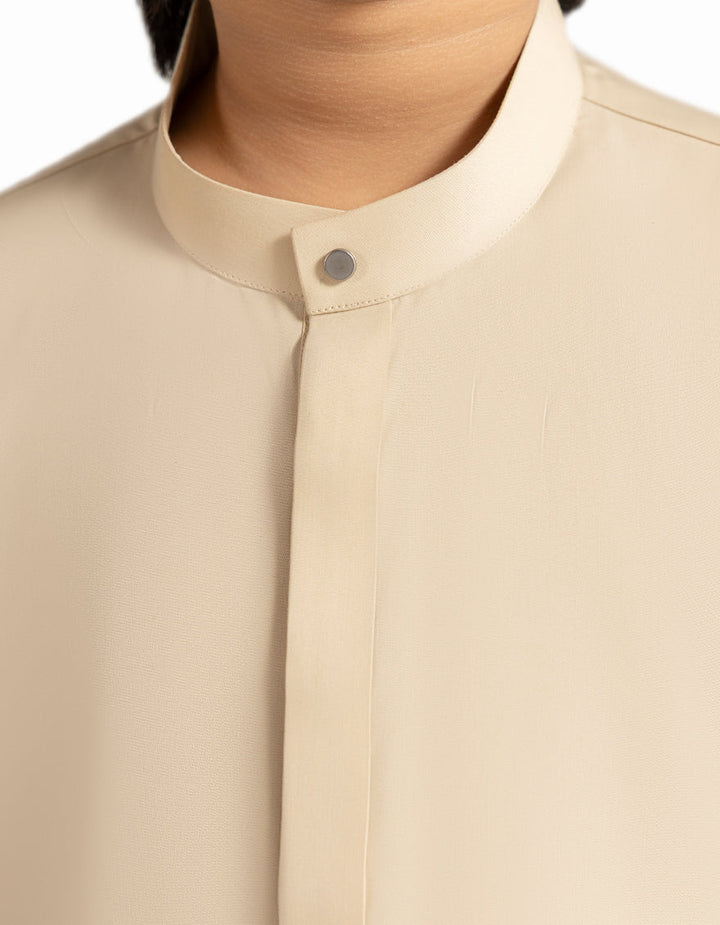 Blended Beige Jubba - J. Junaid Jamshed