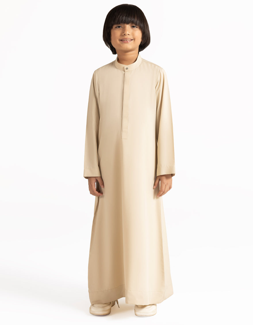 Blended Beige Jubba - J. Junaid Jamshed