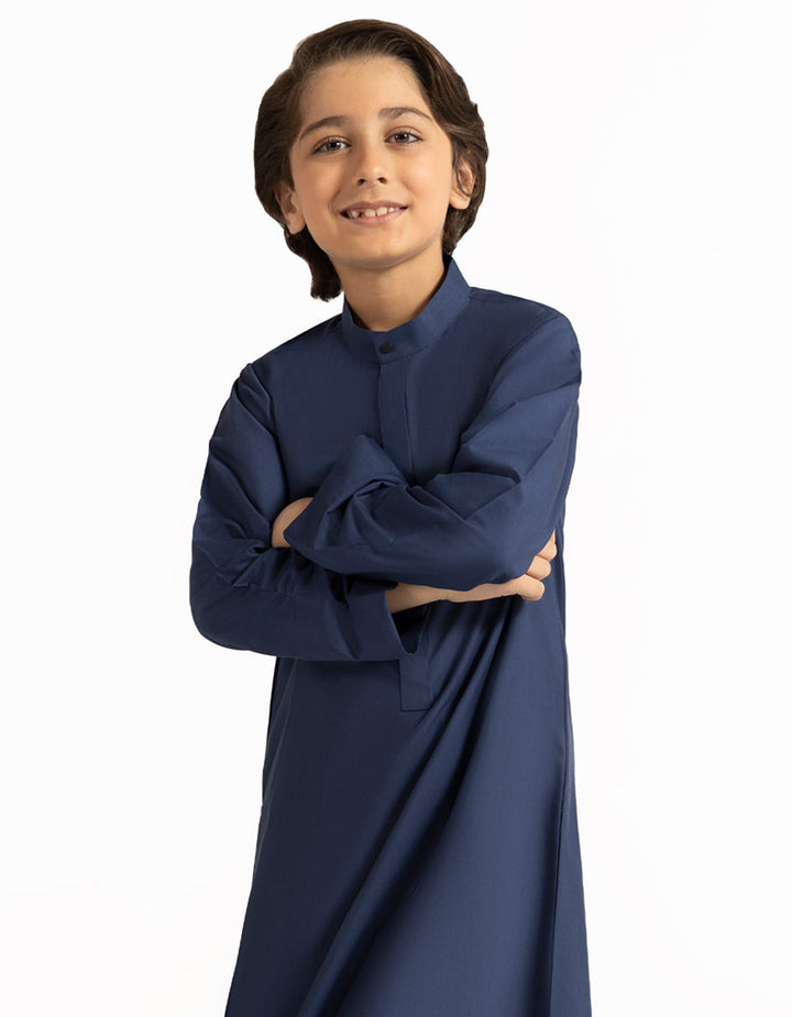 Blended Blue Jubba - J. Junaid Jamshed