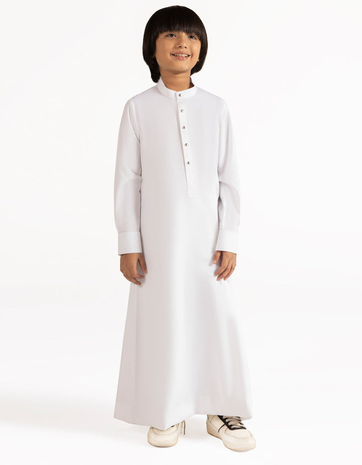 Blended Off White Jubba - J. Junaid Jamshed