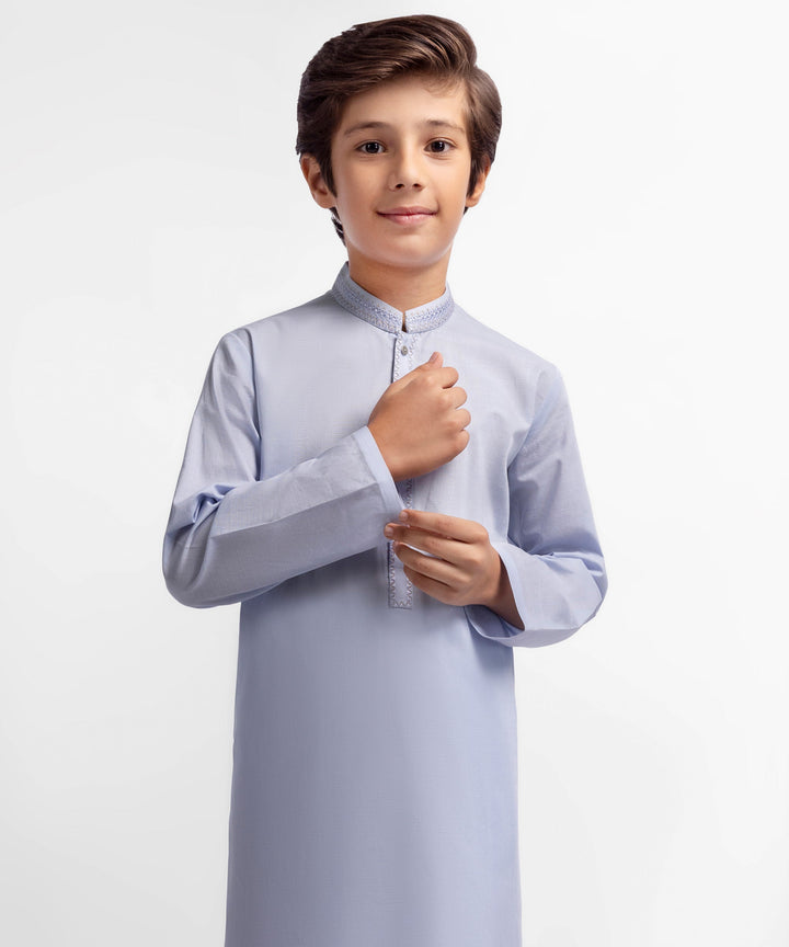 Cotton Light Purple Kurta - J. Junaid Jamshed